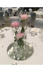 Vase Trio weddings Flowers